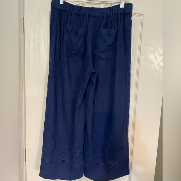 NWT Isaac Mizrahi Live Bridgehampton Linen Nlend Pant 10P - Picture 2 of 7